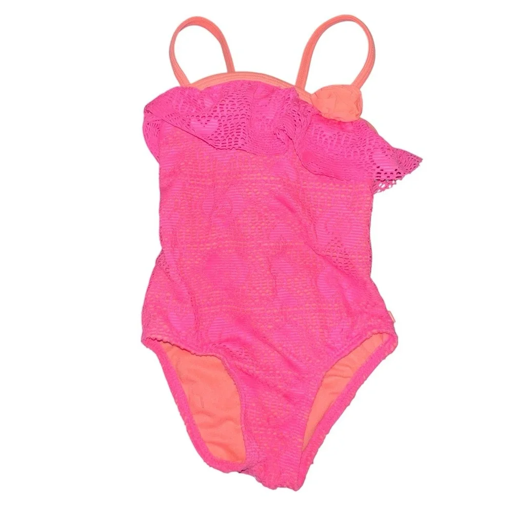 Bundle Of 3 Toddler Girl Bathing Suits Size 18‎ Months OP Floral One Piece Beach